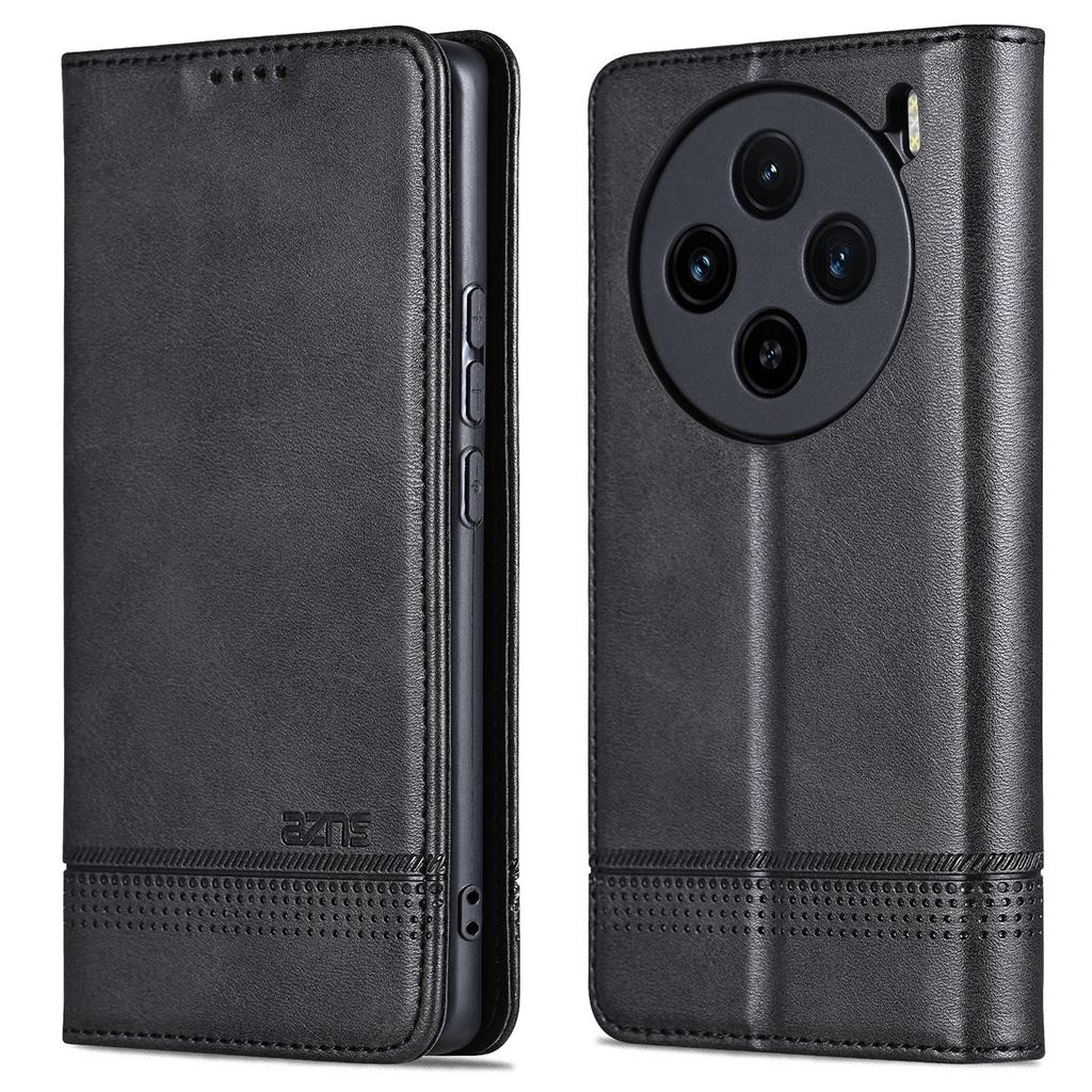 AZNS For vivo X100s 5G Case Magnetic Auto Closing PU Leather Phone Wallet Cover