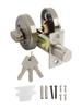 Door Lock Single Cylinder Deadbolt Round Security Lock With Keys Stainless Steel Home Door Locks For Front Door Entrance Door
