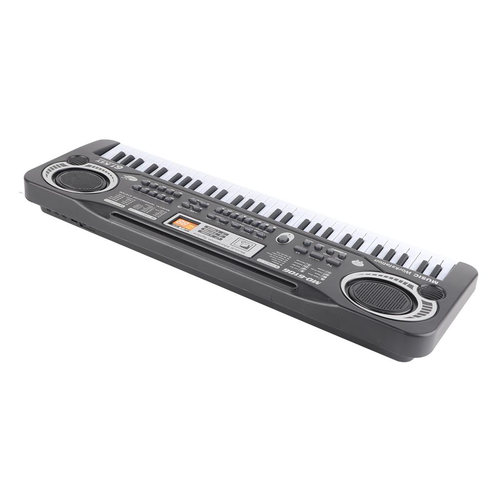 Tastiera Digitale Elettrica 61 Tasti Pianoforte Strumenti Musicali Giocattolo per Bambini con Microfono
