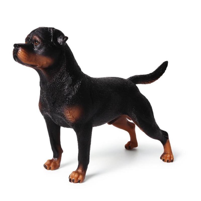 

16 Wild Large Rottweiler Simulation Dog Animal Model Children Toy Decor Figure Standing