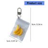 Stylish Banana Keychain Kawaii Fruit Design Durable Alloy Charm For Girls Women Fashion Accessories