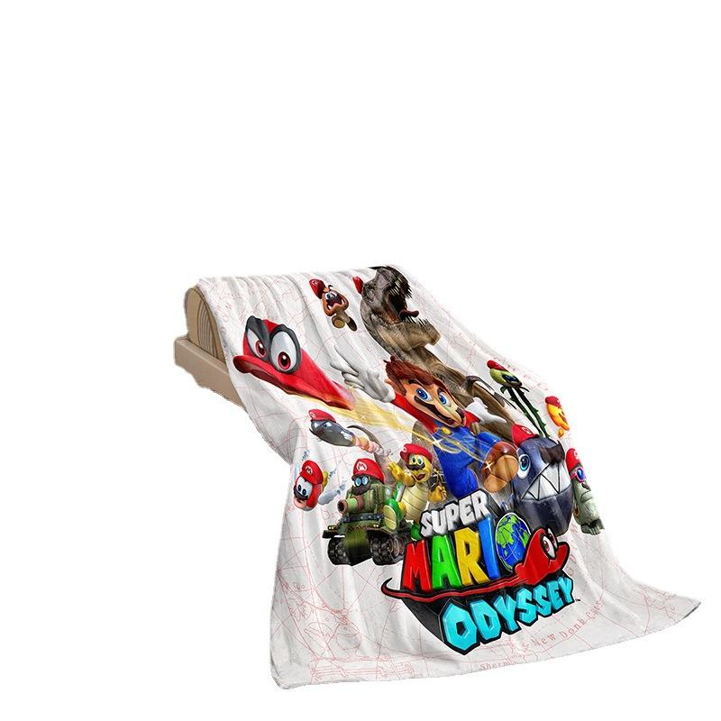 Cartoon Mario Series Double-Sided Flannel 3D Digital Printing Blanket Blanket
