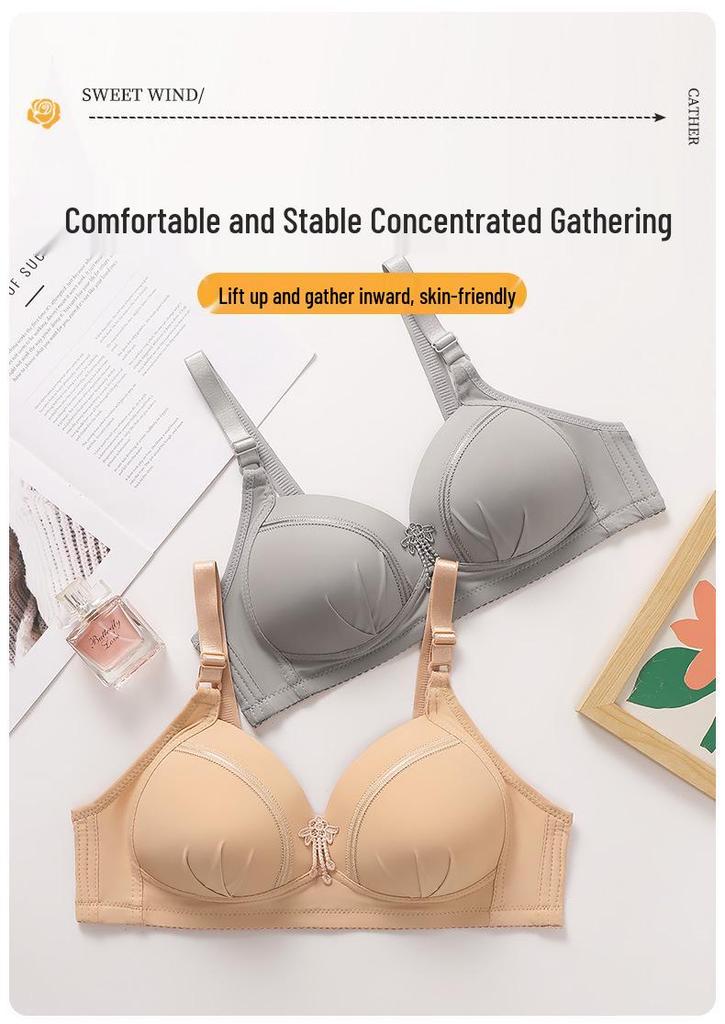 Cross-Border Plus Size Wireless Lifting Bra for Middle-Aged & Elderly Women