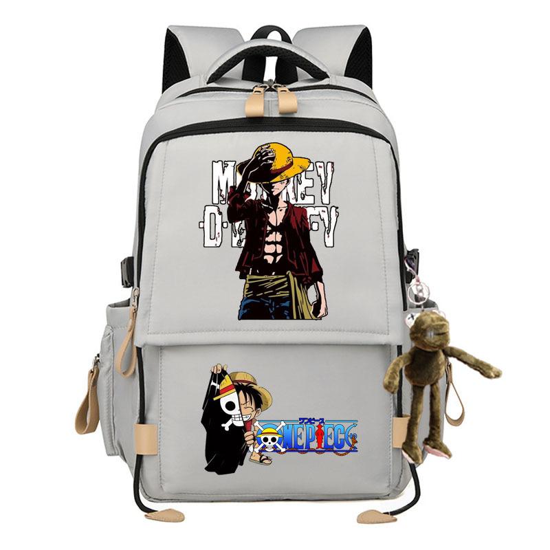 Zaino elegante di grande capacità a tema One Piece per studenti. 7529