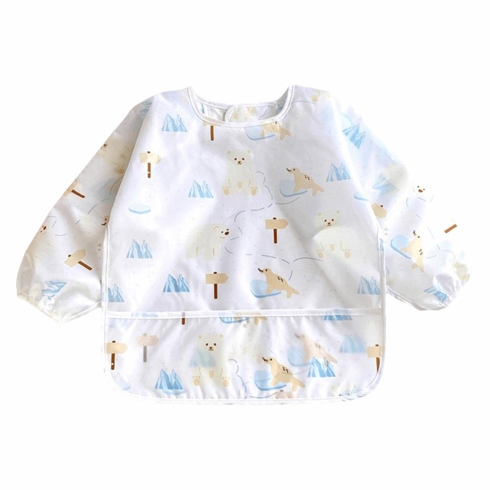 

Cute Cartoon Waterproof Bib Soft Material Self Feeding Apron Fashion Baby Bibs Infant Care M-Style 1