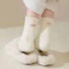 Australian Wool Socks - Children's Autumn-winter Padded Thick Warm Mid-calf Socks with Fabric Label, Sleep Socks, Floor Maternity Socks