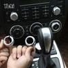 For Land Rover Freelander 2 2007-2015 ABS Silver Car Central Control Volume Air Conditioning Knob Cover Trim Accessories
