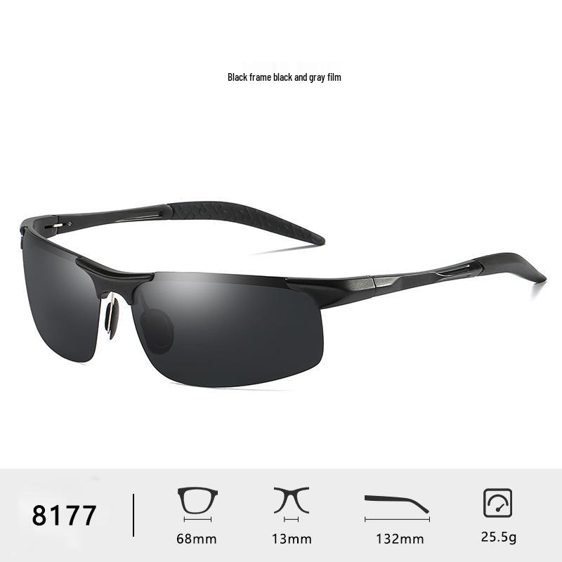 Men's Polarized Aluminum-Magnesium Sunglasses 8177 - Day & Night Vision