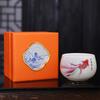 Jiongtai Hui Dehua porcelain teacup is like a duck to water, new Chinese semi-handmade master cup ceramic tea cup business gift
