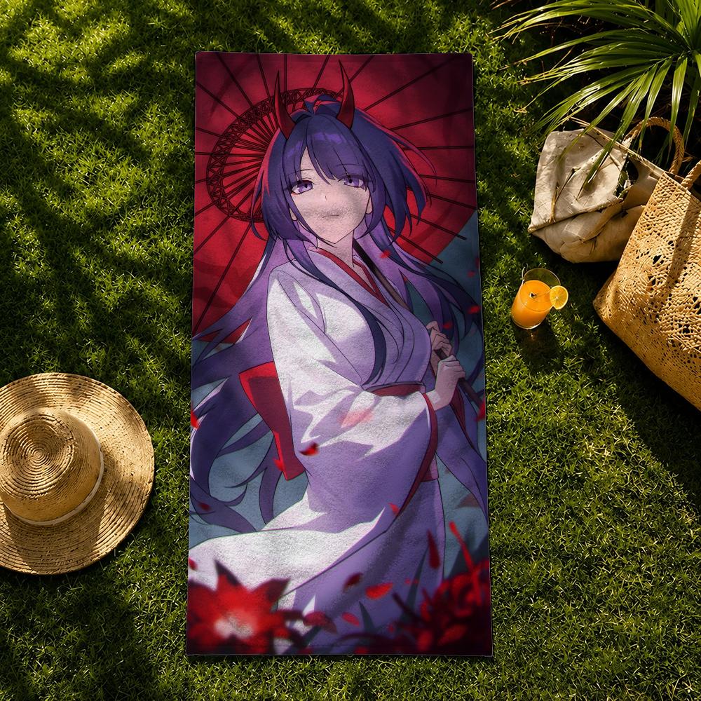 Game Character R-Raidens Mei Towel Towel beach towel, quick drying absorbent bath towel for Swim,Gym,Camping,Outdoor hot
