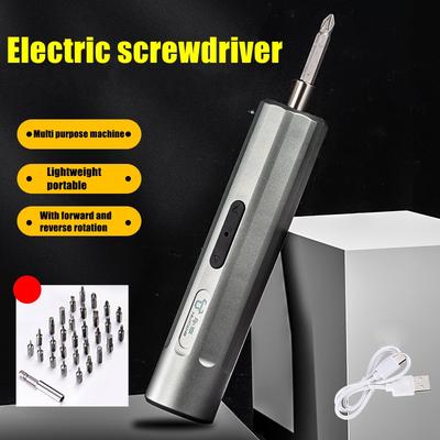 Kablolu Taşınabilir Elektrikli Tornavida 2 Mini Matkap Manyetik Uçlu Ev Tamiri USB Şarj Edilebilir Güç Aleti Ev Tipi