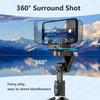 Q18 Smartphone Selfie Stick Gimbal Stabilizer 360° Surround Shot Desktop Tripod with Fill Light for Android IOS