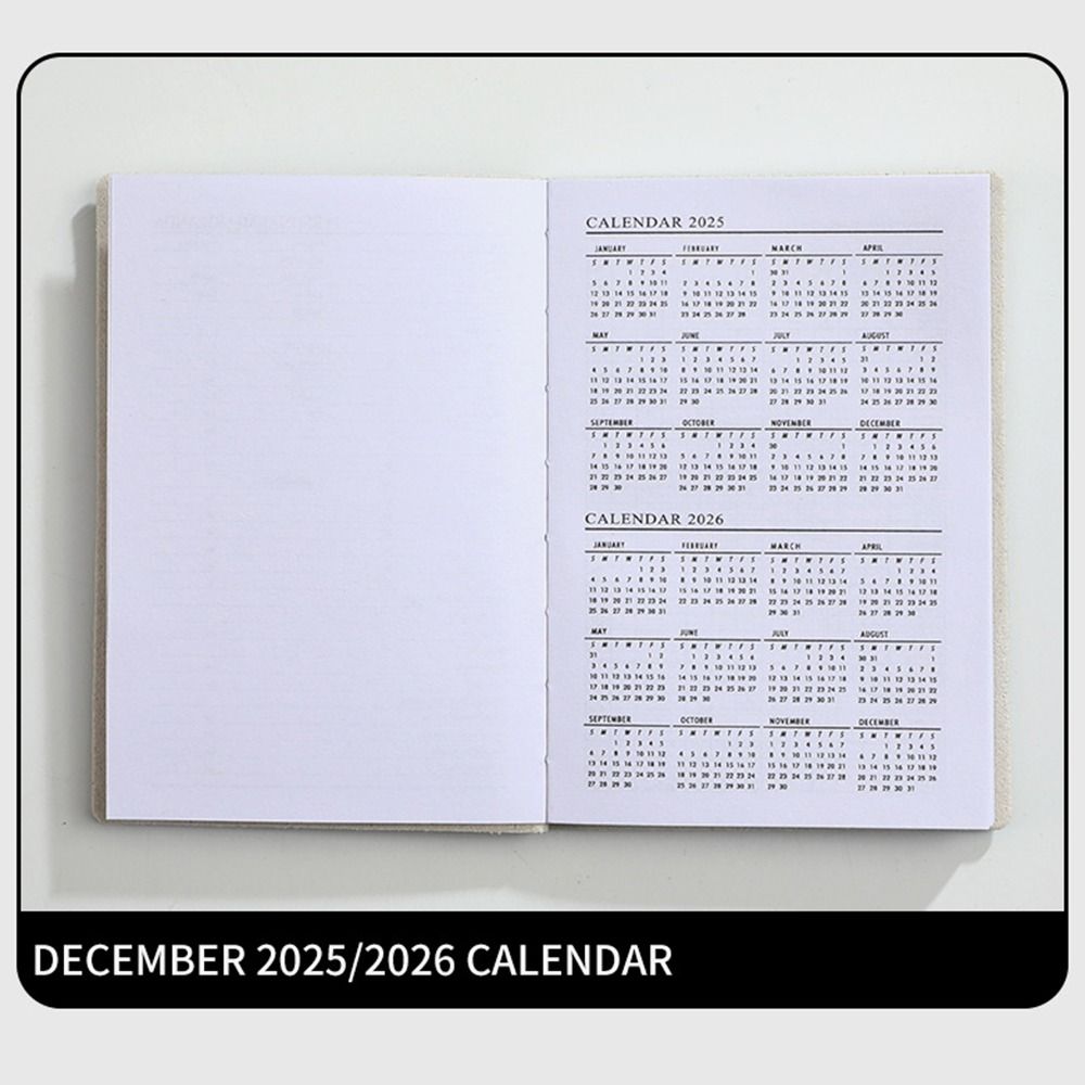 English 2025 Schedule Planner Notepad 12 Months 365 Days Notepad Office Supplies