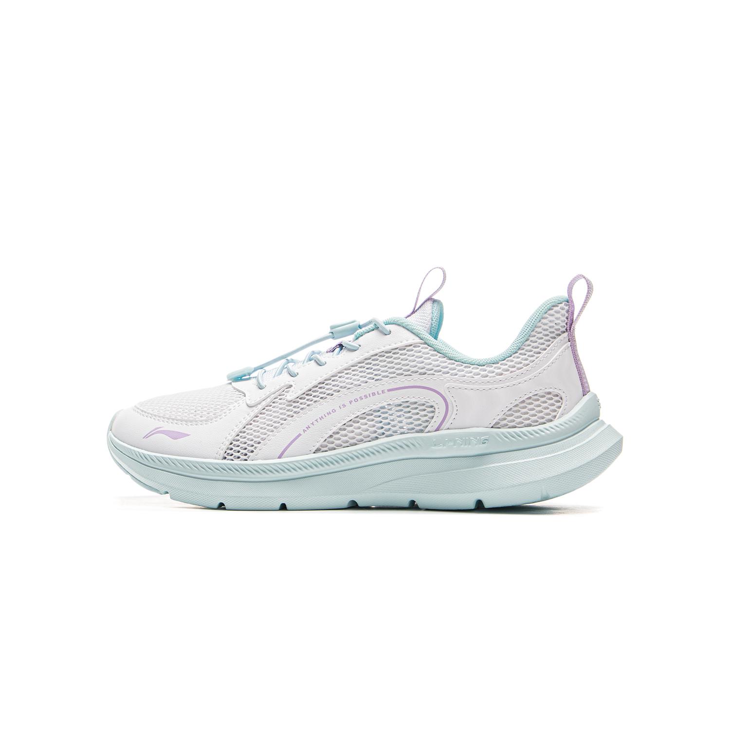 

Детские кроссовки для бега Li Ning Удобная амортизация Низкий верх Детский кроссовок Стандартный-Белый Сгущенный-Пурпурный YKFV062-8 38