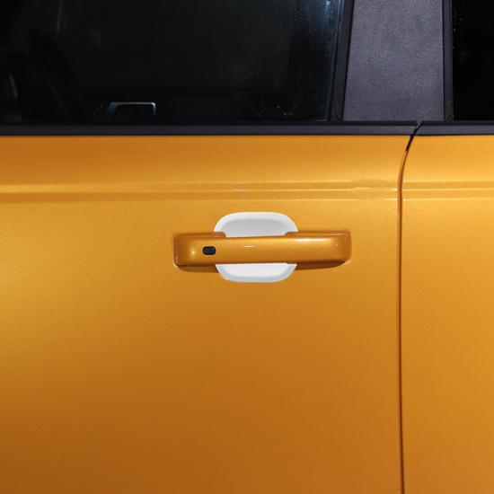 3X White Outer Door Bowl Cover Trim For Ford Bronco -2025 2Doors Accessories