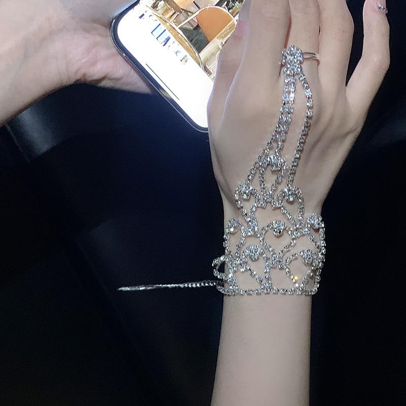 

Супер яркий интегрированный браслет-кольцо модный браслет с индивидуальным дизайном легкая роскошь универсальное темпераментное украшение