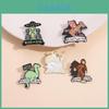 Unique Alloy Brooch Featuring Charming Cartoon Dinosaur Alien And Bat Designs For Everyone