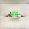 Jade Oval Cut Gemstone With 925 Sterling Silver Ring For Men's #B169 JL375675700955