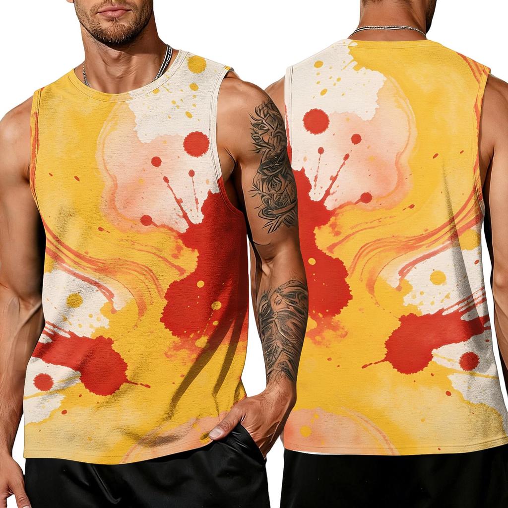 Herren Casual Ärmelloses Tanktop Athletisch Atmungsaktiv Sportbekleidung Sommer Muskel Passform Weste Leichtes Bequemes Material