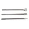 3 Piece Chisel Set Point Flat Scaling Chisel Rotating Hammer Drill Attachments for Concrete Stone