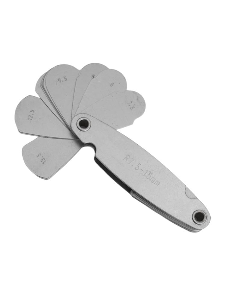 Measuring Radius Template R Gauge R1-6.5 7-14.5 15-25 26-80 Radius Gage Plate Fillet Gaug External Internal Measuring Tool