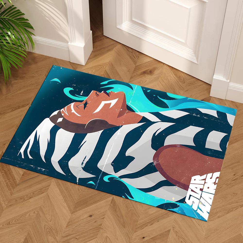 Star Wars Floor Mat Suitable for Game Room Kitchen Entryway Outdoor Antislip Carpet Office Home Decor Gift for Festivals