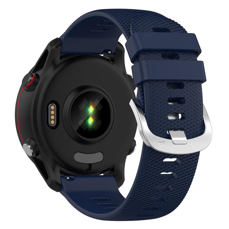 Schnellverschluss Uhrenarmband Kompatibel für Garmin Forerunner255s 18mm Krokodilmusterband Edelstahl