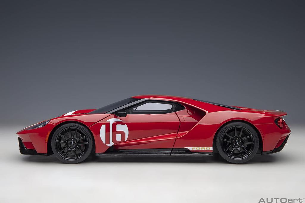 AUTOart 1/18 Scale Ford GT Alan Mann Heritage Edition Red/Gold Stripes Finished Product