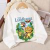 Kinder Crewneck Longsleeve Sweatshirt, Dinosaurus Avontuur Jungle Prehistorische Vrienden Print