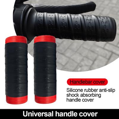 1 Pair Bicycle Grips Rubber Soft Mountain Bike Grips Dustproof Waterproof Bike Handle Non-slip MTB Cuffs Cycling Accessories