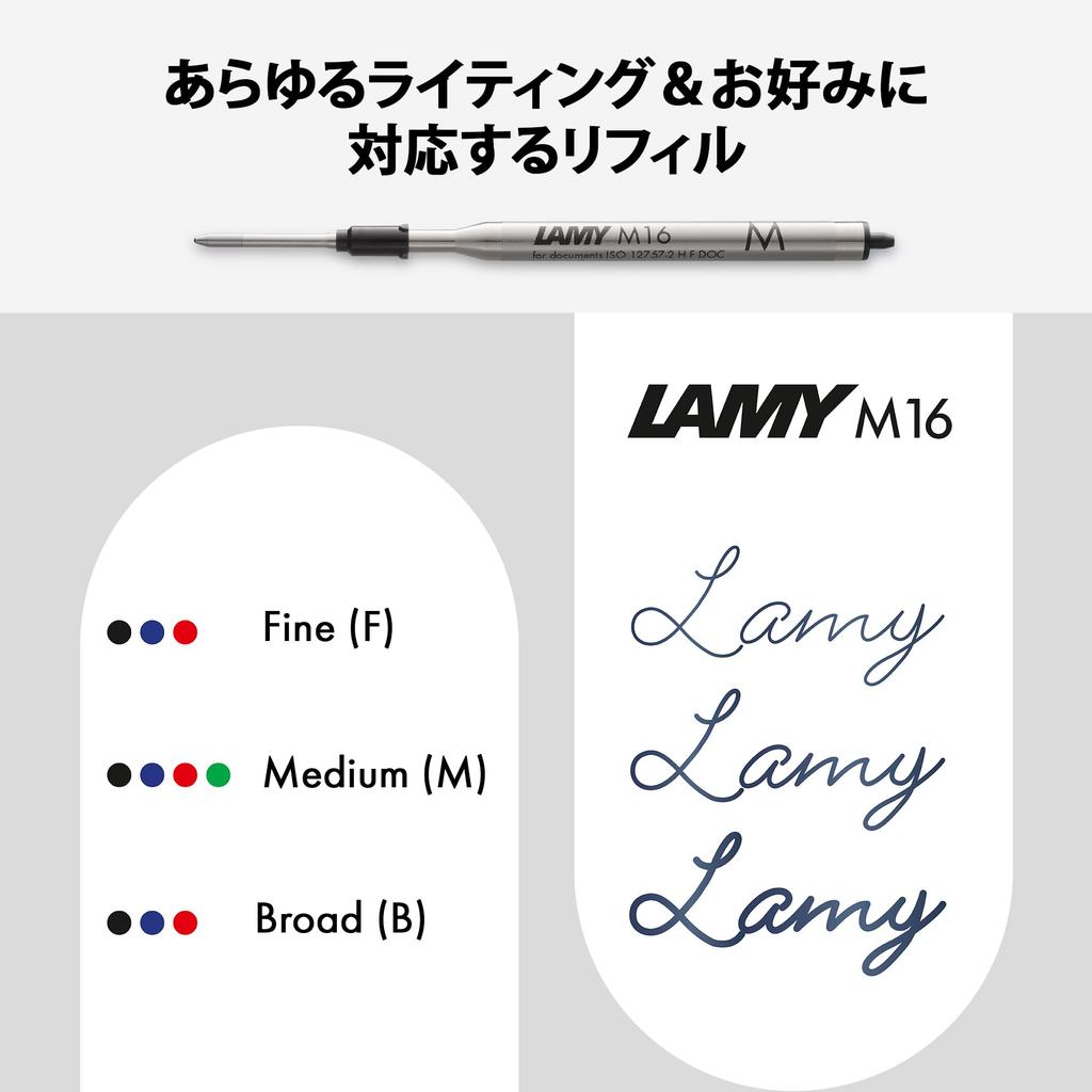 Lamy Logo Matte Green Ballpoint Pen Elegant and Durable Stainless Steel Ballpoint Pen Medium Line Width Includes LAMY M 16 Black Refill - - -