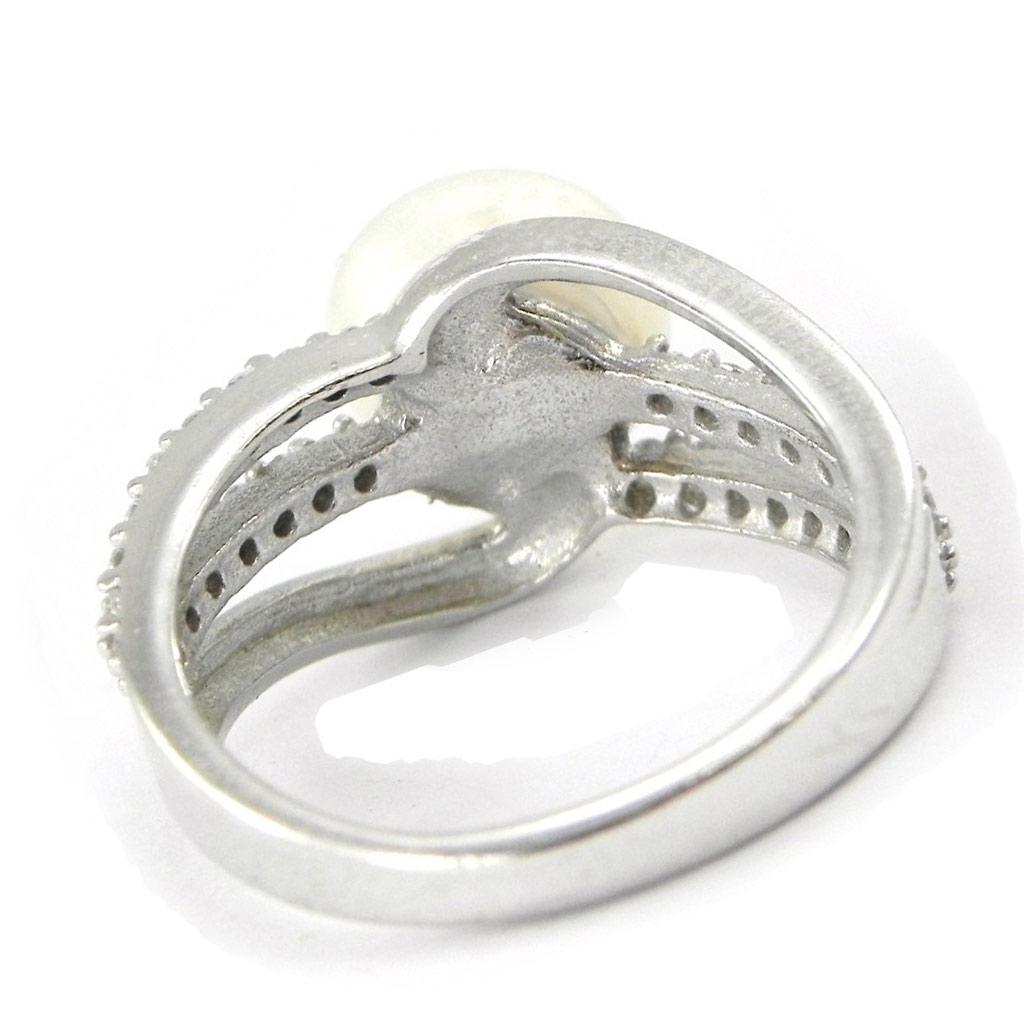 Silver Ring 'Scarlett' White