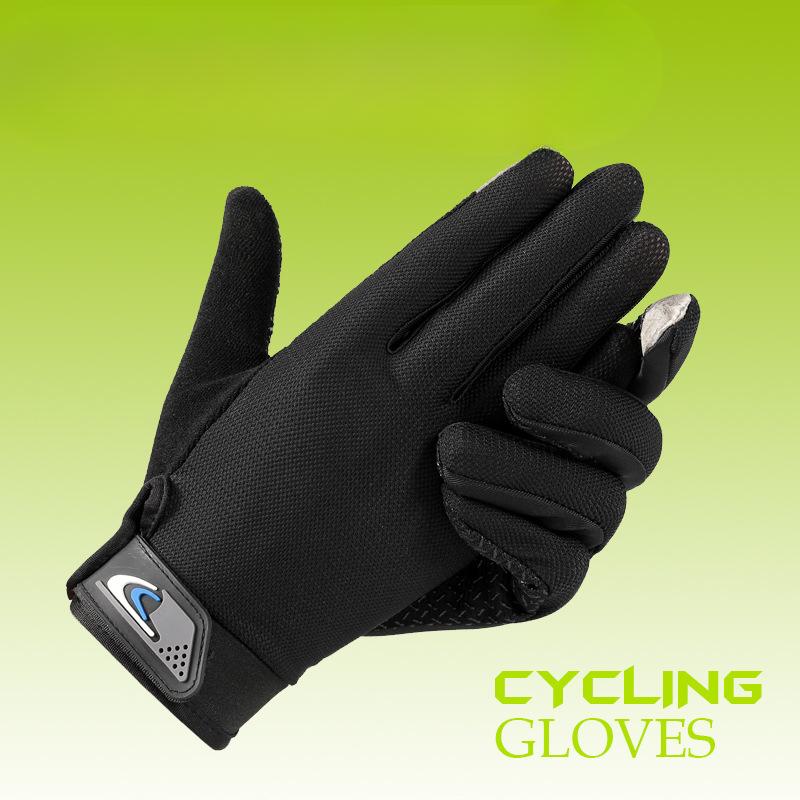 Full Fingers for Spring and Summer Thin Outdoor Sports Mountaineering Breathable Non Slip Touch Screen Driving and Riding A Bicycle