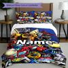 3pcs Duvet Cover Set (1*Duvet Cover + 2*Pillowcase, Without Core), Custom Name Transformers Pattern Bedding Set, Home Bedroom Decor Gift