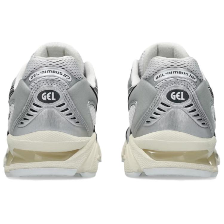 Asics Gel-Nimbus 10.1 Metallic Pack Comfortable Versatile Low-Top Casual Running Shoes Unisex sneaker Silver 1203A820-100
