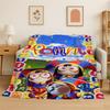 Cartoon Amizing Digtal Circus Pomni Soft Flannel Throw Blanket,Cozy Blanket for Bed,Couch,Sofa,Bedroom,Living Room,Picnic