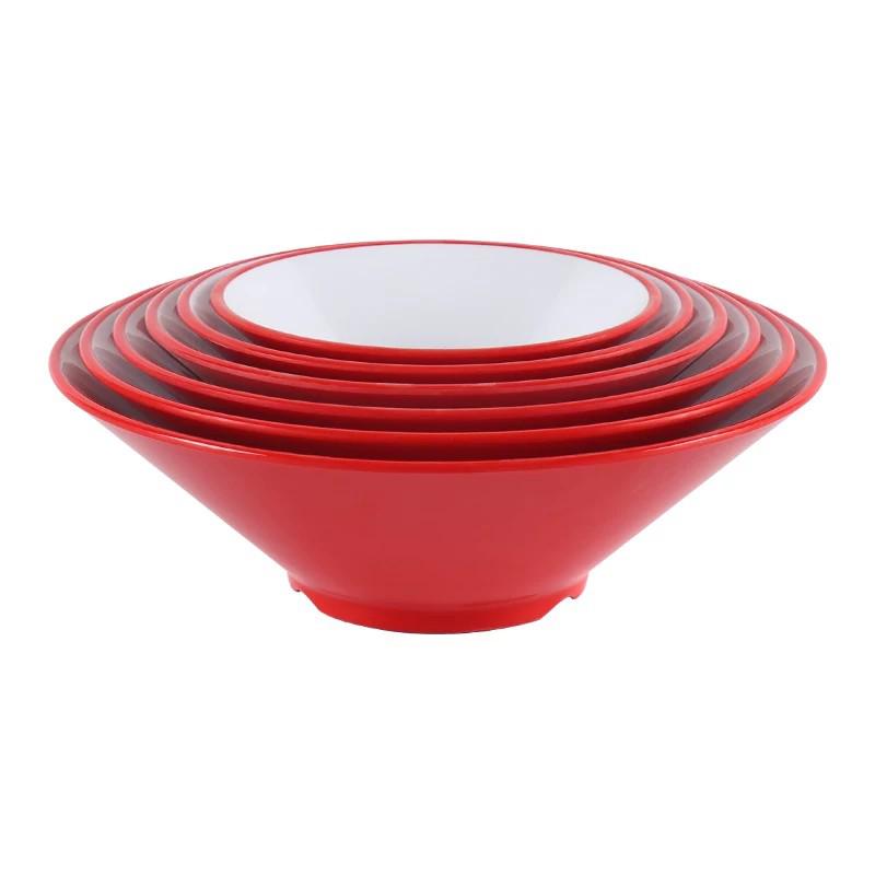 Gannian Melamine Two-Tone Conical Bowl