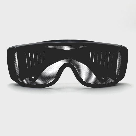 Safety Goggles with Metal Mesh Lens Impact-Resistant Lightweight Portable Outdoor Protective Glasses Tactical Eyewear