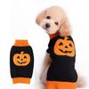 Halloween Small Dog Clothes Pet Sweater Warm Pumpkin Coat For Cute Puppies