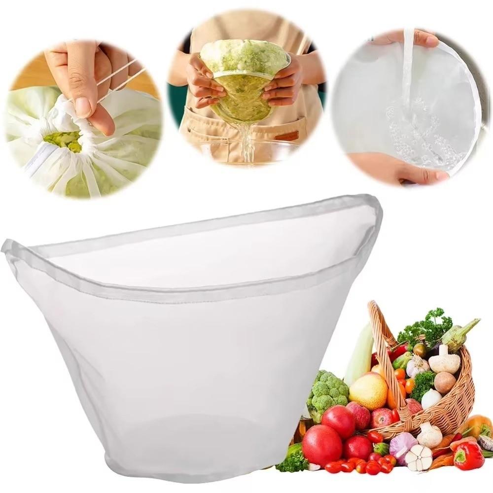 New Bowl Shape Cheese Cloth Bag with Closed Edges Reusable Soy Milk Bags Fine Mesh Food Dehydrat Strainer Kitchen Gadget
