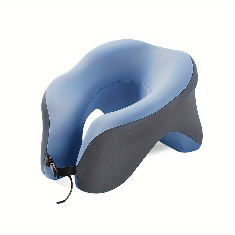 1pcs U-Shaped Pillow for Office Nap Travel - Multi-Functional Ergonomic Neck Support Portable Sleeping Pad for Students/Adults 32x26x18cm синий