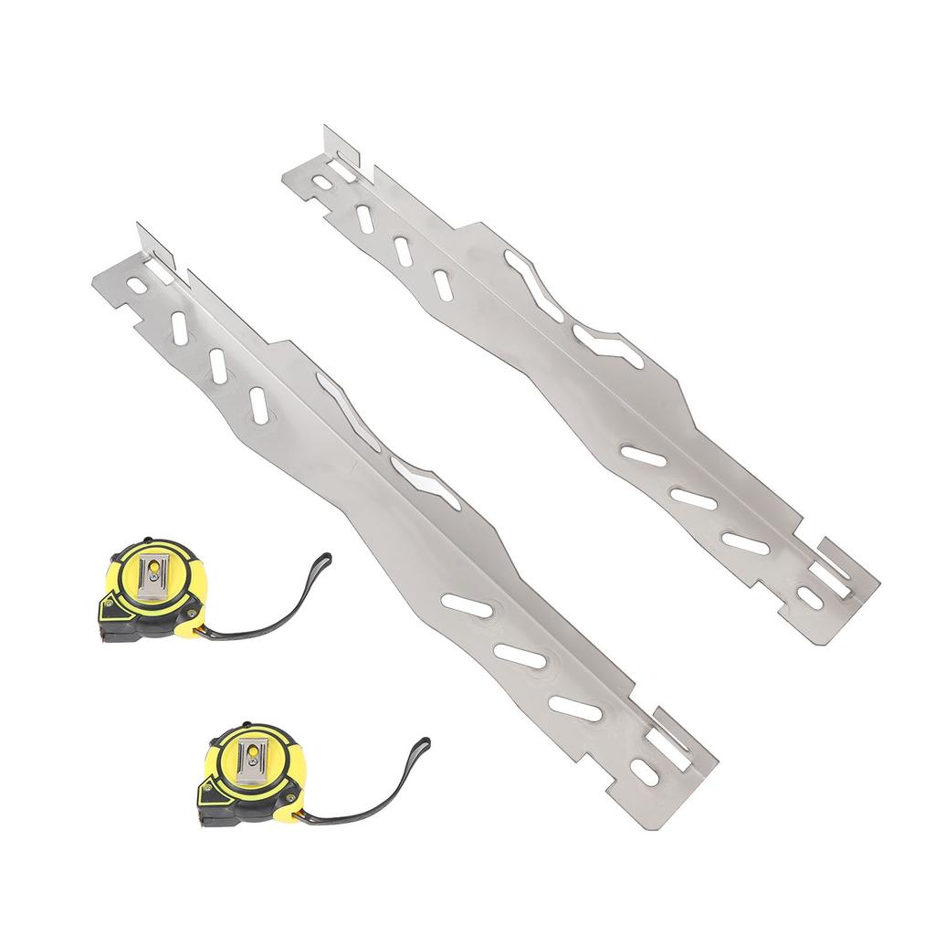 Wheel Alignment Tool Plate Stainless Steel Heavy Duty with 2 Tape Accurate Measurement Toe Alignment Tool for SUV Sedan