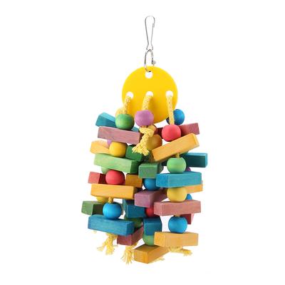 Parrot Toy Bird Toys Hanging Wooden Toy Parrot Swing Suitable for Parrots and Birds