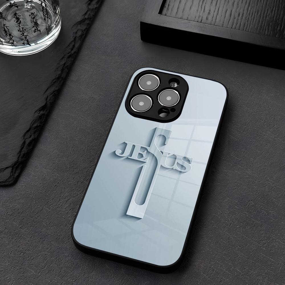 Funda de Teléfono de Vidrio con Versículo de la Biblia Cristiana para IPhone 12 17 15 14 13 16 11 Pro XS Max Plus Mini X XR E2020 Templado Coq