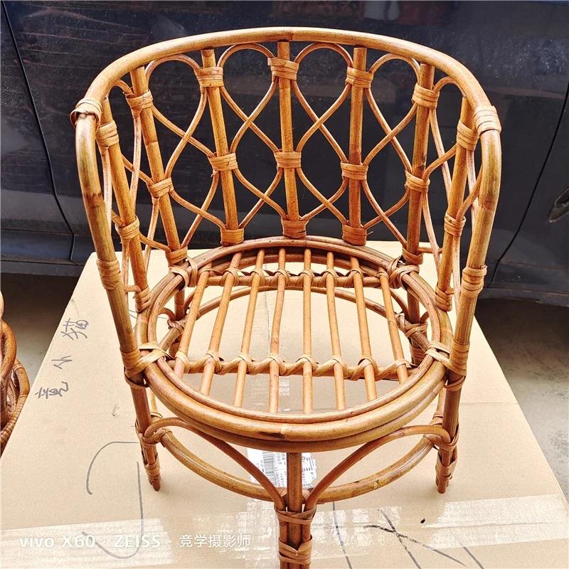 1pc Bamboo Bed Bench Rattan Basket Container Baby Photography Props Infant Posing Accessories For Baby Studio Shooting Supplies