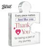 Meaningful Colleague Farewell Gifts Acrylic Puzzle Shape Ornaments for Team Appreciation and Employee Recognition Transparent High Transparency