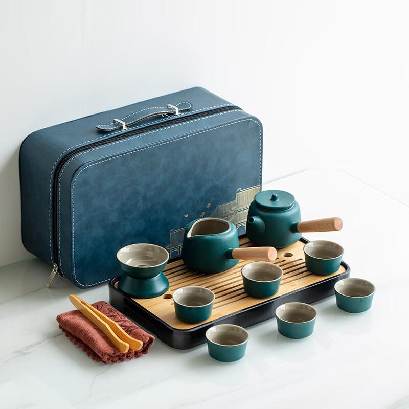 Black Pottery Tea Set