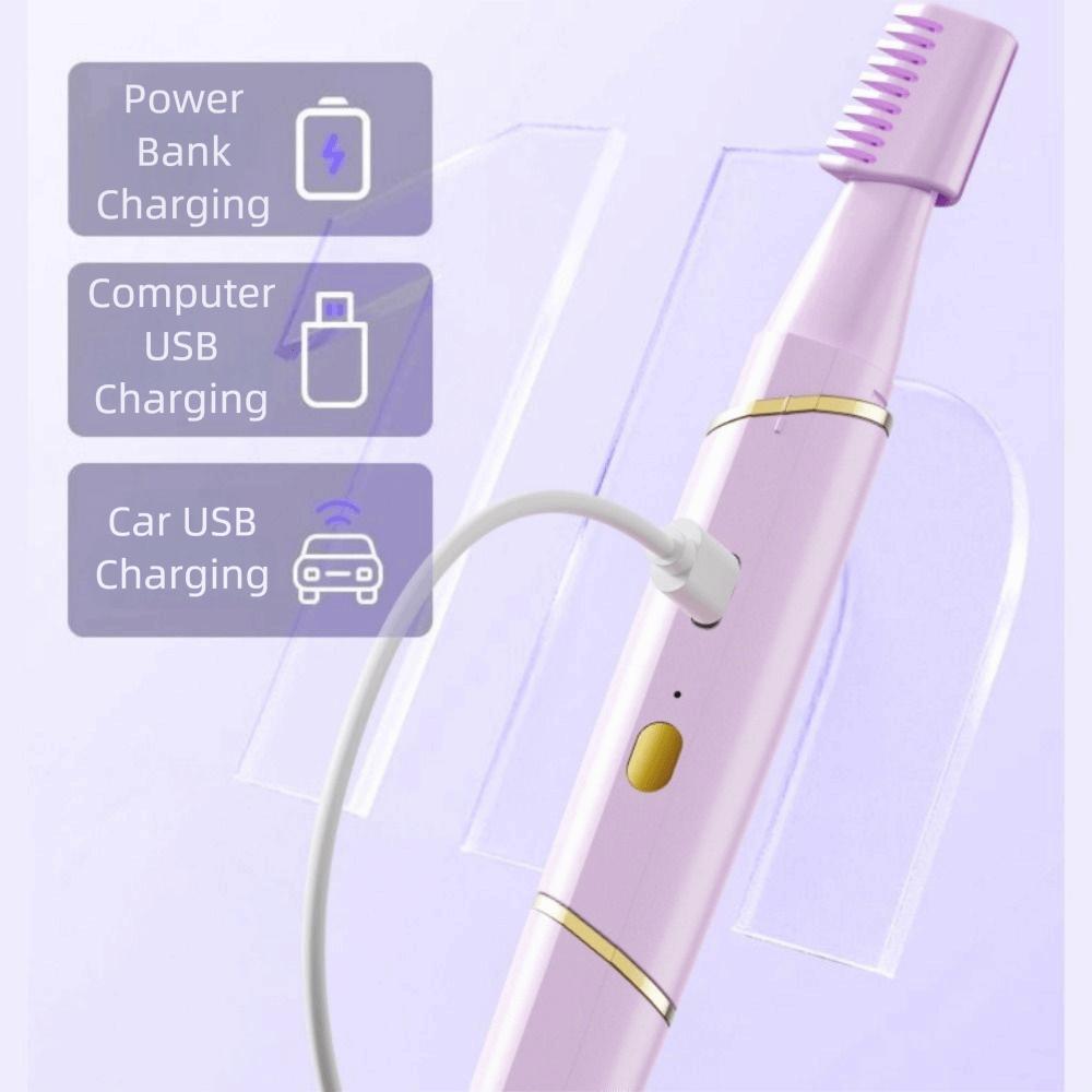 Battery Powered Electric Hair Remover Portable Eyebrow Trimmers Compact Mustache Razor  Upper Lip