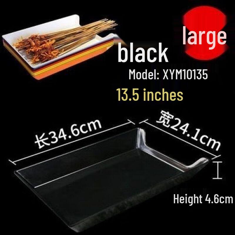 Jijun Square Plastic Serving Trays (10-Pack)