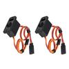 2PCS JR Style RC Switch with LED Indicator Plastic RC Receiver On Off Power Switch for RC Airplane Model